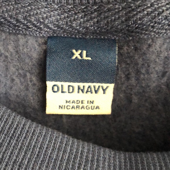 Old Navy Sea Blue White Logo Crewneck Sweatshirt size XL - Picture 13 of 16